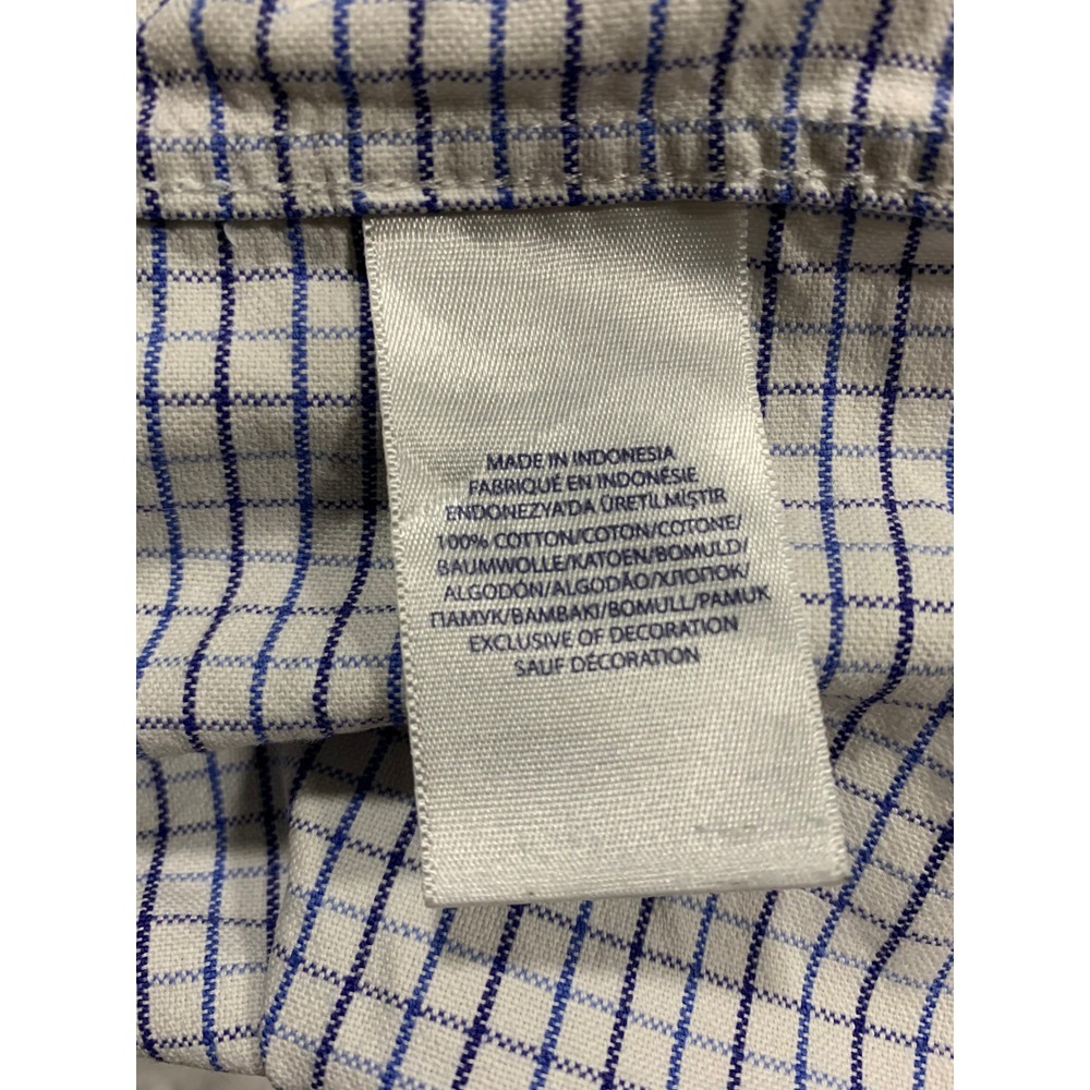 Ralph Lauren Boys Blue White Button Down Shirt Size 8 Cotton - Picture 7 of 8